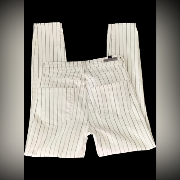 Citizens of Humanity white stripe Rocket Crop High rise ankle skinny jeans 25 XS - Picture 4 of 10